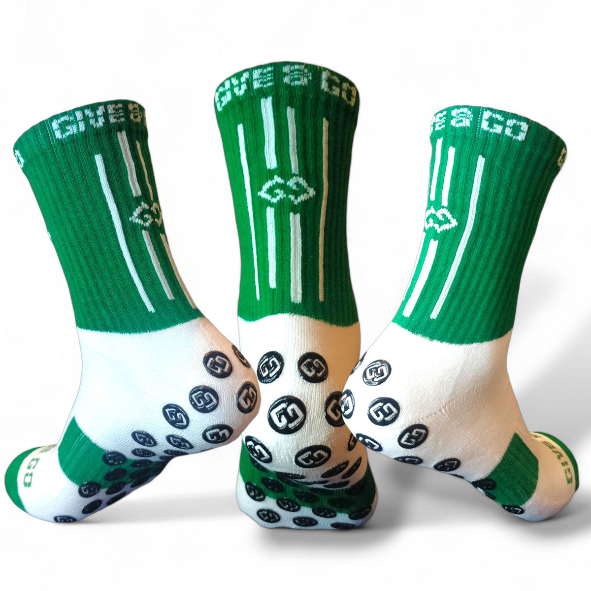 GRIPSOX Green|White