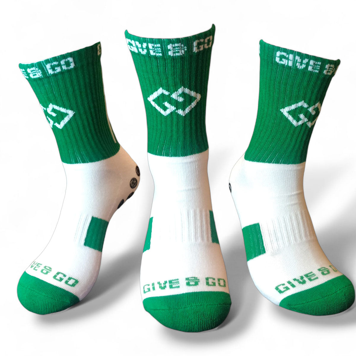 GRIPSOX Green|White
